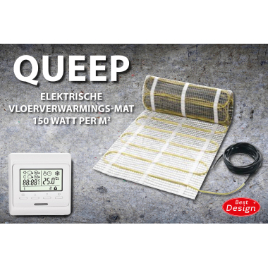 "Queep" elektrische vloerverwarmings-mat 0.5 m2 - Artikelnr.: 3875000