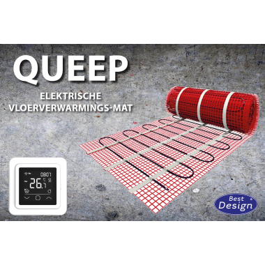 "Queep" elektrische vloerverwarmings-mat 1.5 m2 - Artikelnr.: 3875020