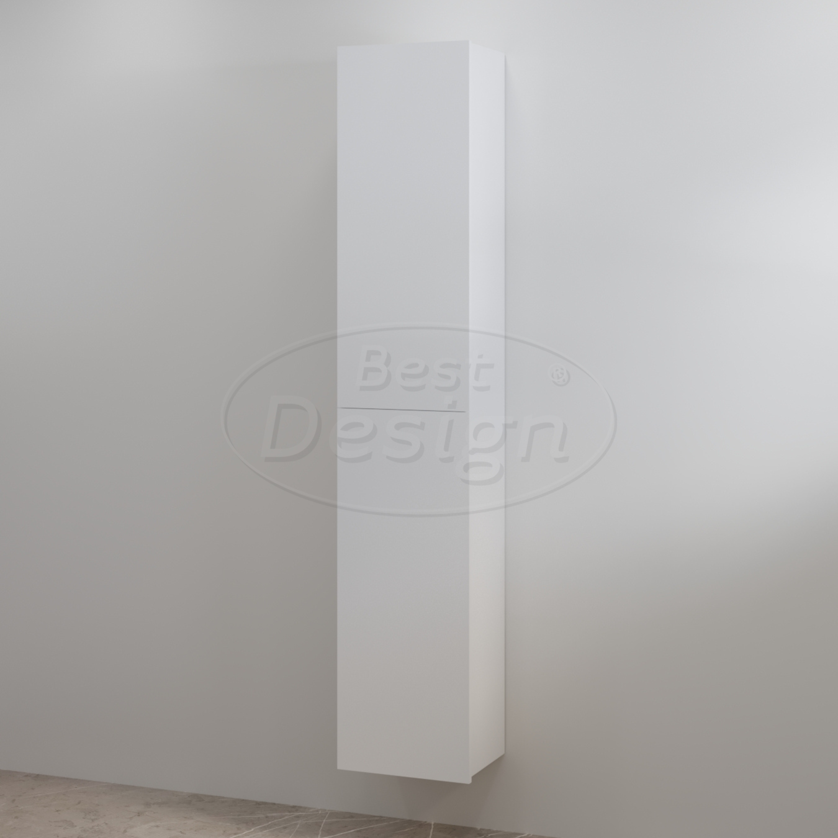 "Blanco-Wit" hoge kolomkast L&R 35x180 cm Glans-Wit - Artikelnr.: 4000260