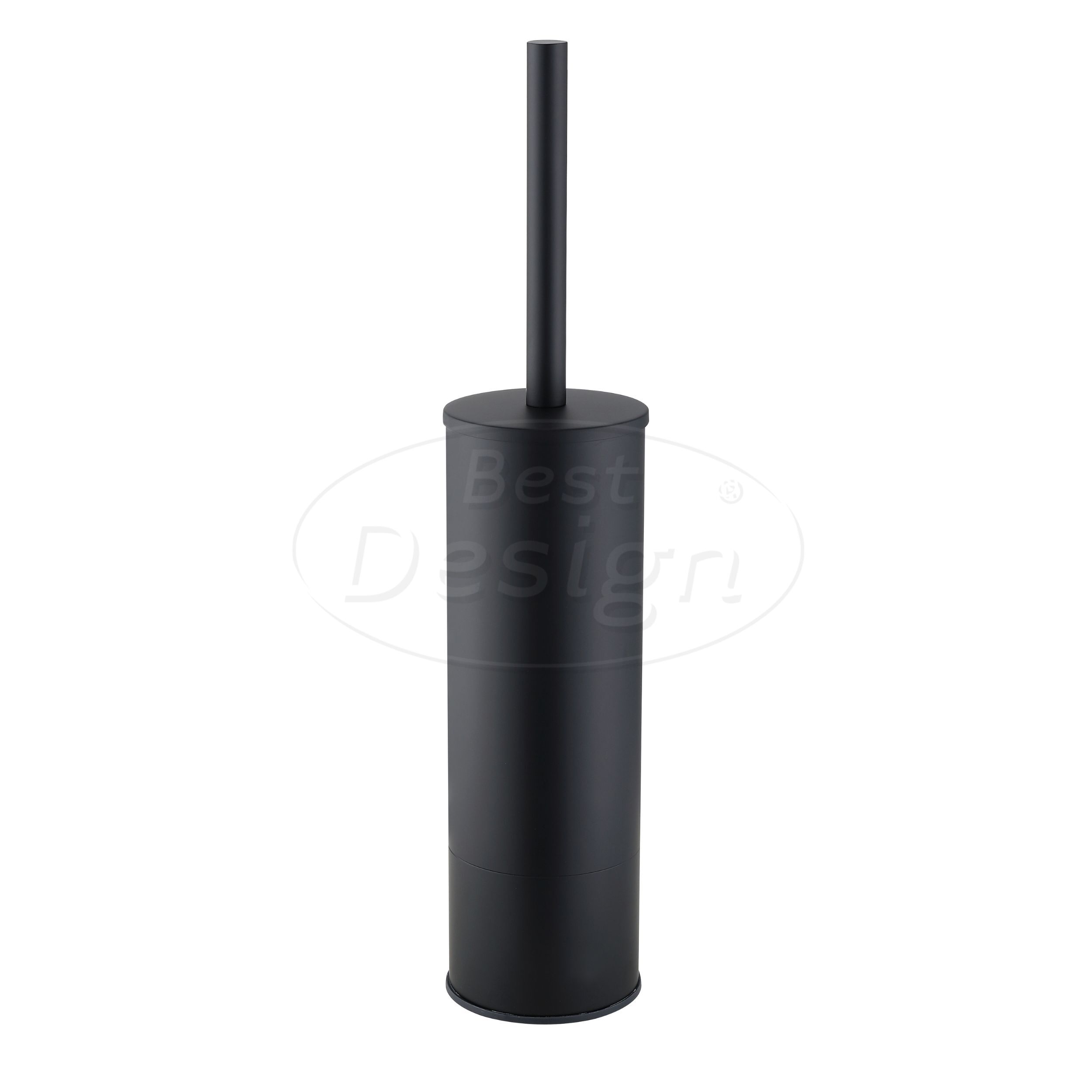 "Nero" staande/wand toiletborstel mat-zwart - Artikelnr.: 4004500