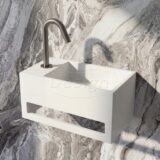 "Mona-Links" fontein incl.handdoekhouder "Just-Solid" 33x18x16cm - Artikelnr.: 4004920