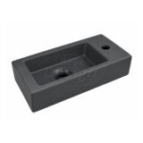 "Mini-Block" fontein antraciet-grijs Rechts 36x18x9cm - Artikelnr.: 4005190