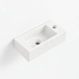 "Farnetta" fontein Rechts 37x18x9cm mat-wit - Artikelnr.: 4006060