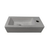 "Farnetta" fontein Rechts 37x18x9cm mat-grijs - Artikelnr.: 4006080