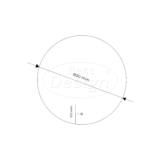 "Ingiro" ronde spiegel incl. led verlichting Ø80cm - Artikelnr.: 4006870