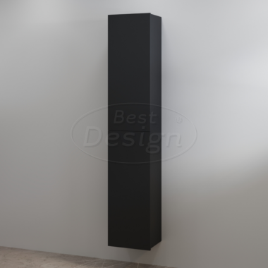 "Blanco-Black" hoge kolomkast L&R 35x180 cm Mat-Zwart - Artikelnr.: 4007360