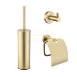 One-Pack toilet accessoires set "Nancy" mat-goud - Artikelnr.: 4011950