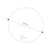 "Ingiro" ronde spiegel incl. led verlichting Ø140cm - Artikelnr.: 4013070