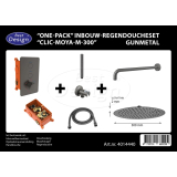 "One-Pack" inbouw-regendoucheset "Clic-Moya-M-300" gunmetal - Artikelnr.: 4014440