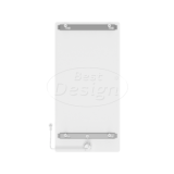 "Brenner-White" Elektrische radiator mat-wit 750W 1200x600mm - Artikelnr.: 4016080