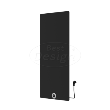 "Brenner-Black" Elektrische radiator mat-zwart 750W 1200x600mm - Artikelnr.: 4016100