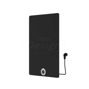 "Brenner-Black" Elektrische radiator mat-zwart 300W 700x500mm - Artikelnr.: 4016210