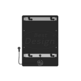 "Brenner-Black" Elektrische radiator mat-zwart 300W 700x500mm - Artikelnr.: 4016210