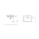 Badkamermeubelset "Quick" Halifax onderkast + Glans-wit wastafel 65cm - Artikelnr.: 4015340