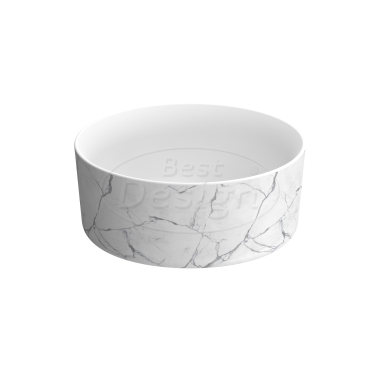 "Bianco-Marble" opbouw-waskom - Artikelnr.: 4017160