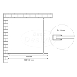 'Dalis-500-White' inloopdouche NANO 8mm glas mat-wit - Artikelnr.: 4015060