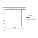 'Dalis-700-Moya' inloopdouche NANO 8mm glas gunmetal - Artikelnr.: 4015000