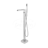 Chrome "Ducta" vrijstaande waterval badkraan H=92 cm - Artikelnr.: 4001240