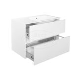 "Splash-Wit-Greeploos" meubel onderkast 2 laden zonder wastafel 80cm - Artikelnr.: 4014530