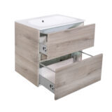 "Splash-Grey-Greeploos" meubel onderkast 2 laden zonder wastafel 60cm - Artikelnr.: 4014600
