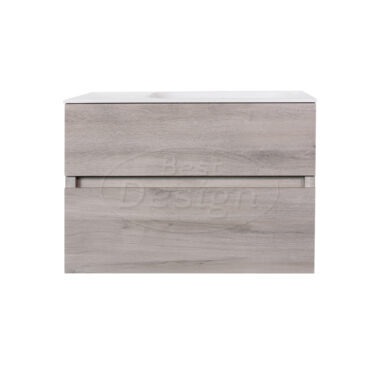 "Splash-Grey-Greeploos" meubel onderkast 2 laden zonder wastafel 80cm - Artikelnr.: 4014610