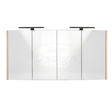 "Happy-Halifax" MDF spiegelkast + 2 x verlichting 120x60cm - Artikelnr.: 4014660