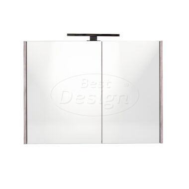 "Happy-Grey" MDF spiegelkast + verlichting 80x60cm - Artikelnr.: 4014720