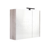 "Happy-Grey" MDF spiegelkast + verlichting 60x60cm - Artikelnr.: 4014710