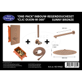 "One-Pack" inbouw-regendoucheset "Clic-Dijon-M-300" Sunny Bronze - Artikelnr.: 4014460