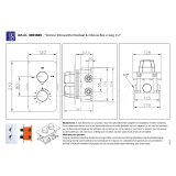 "Verona" inbouwthermostaat & inb.box 2-weg 1/2" ronde knoppen - Artikelnr.: 4004680