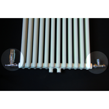 Luxe radiator-aansluitset "Recht" universeel (DS-BLAUW) - Artikelnr.: 3825010