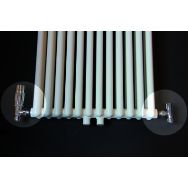 Luxe radiator-aansluitset "Haaks" universeel (DS-GROEN) - Artikelnr.: 3825020