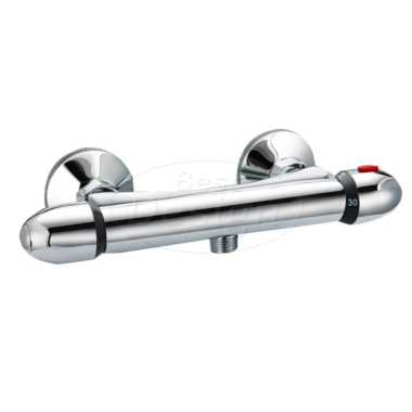 Chrome "Light" douchethermostaat (opbouw) - Artikelnr.: 3801650