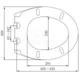 "Demper" One-Touch soft-closing toiletzitting - Artikelnr.: 3800630