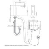 Chrome "Sensor" toiletkraan (koud) type SE12 - Artikelnr.: 3895018