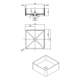 "Accia" opbouw-waskom "Just-Solid" 40cm - Artikelnr.: 4003290