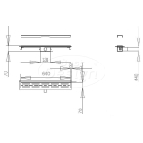 "Nice" douchegoot met flens 60 cm - Artikelnr.: 4001200