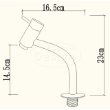 Chrome "Swing" toiletkraan - Artikelnr.: 3819440