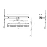 "Nice" douchegoot zonder flens 70 cm - Artikelnr.: 4001090