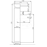 Chrome "Mitte" Hoge wastafelmengkraan - Artikelnr.: 4004610