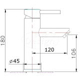 "Motion-White" wastafelmengkraan RVS mat-wit - Artikelnr.: 4005310