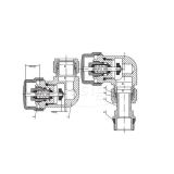 luxe "Thermostatische radiatorkraan axiaal" 1/2''x15mm - Artikelnr.: 3860351