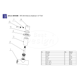 "Ore" inbouw-stopkraan 1/2" RVS-304 - Artikelnr.: 3810400