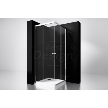 "Project" douche hoekinstap 80x80x190cm glas 5mm - Artikelnr.: 4002540