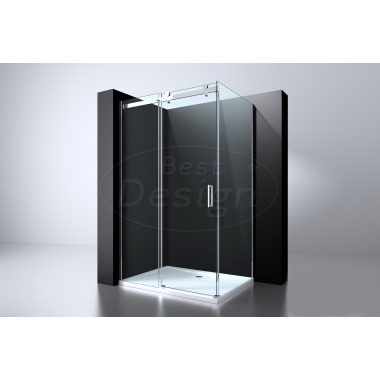 "Erico-Rechthoek" cabine schuifdeur & wand 120x90x200cm NANO glas 8mm - Artikelnr.: 3875280