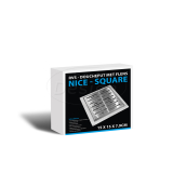 "N-Square" doucheput met flens 15x15x7.7cm - Artikelnr.: 3803175