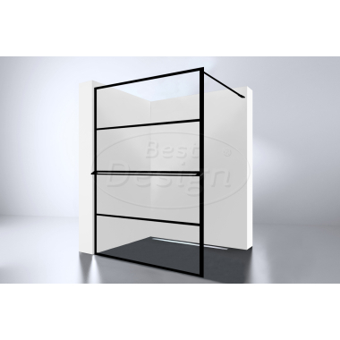 "Noire 1400 screen" inloopdouche Walk-In 1400x2000x10mm - Artikelnr.: 4006580