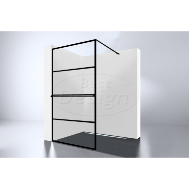 "Noire 900 screen" inloopdouche Walk-In 900x2000x10mm - Artikelnr.: 4006550