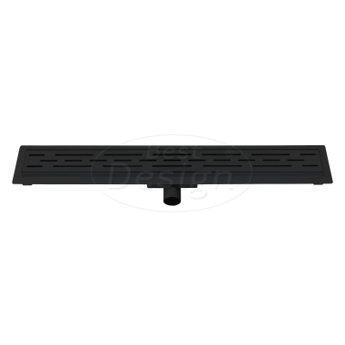 Nero "Black" douchegoot met flens 70 cm mat-zwart - Artikelnr.: 4006360