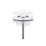 "White" Low fontein afvoer plug 5/4" mat-wit - Artikelnr.: 4004420